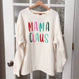 DEC 25th Mama Claus Sweatshirt Sz XXL NWT